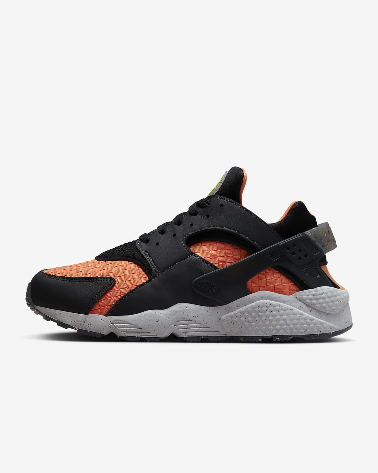 nike huarache mens black and orange