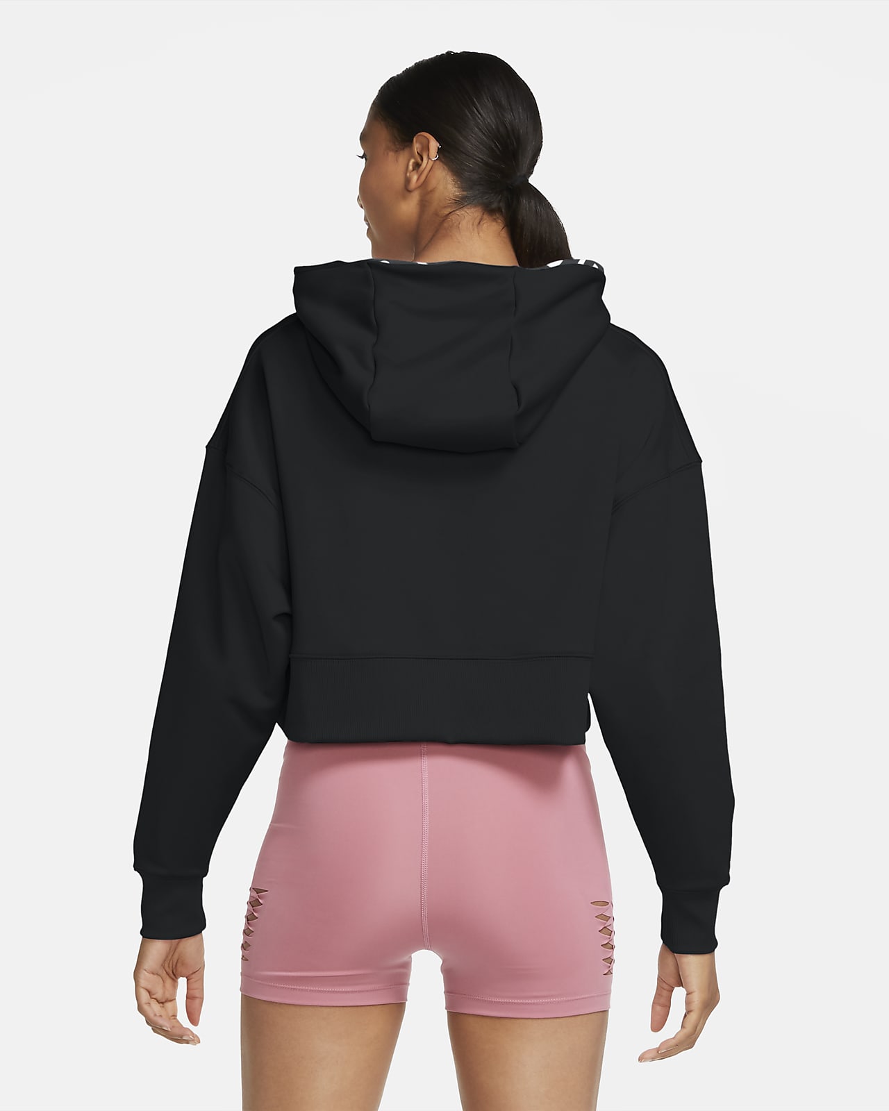 nike cropped pullover hoodie