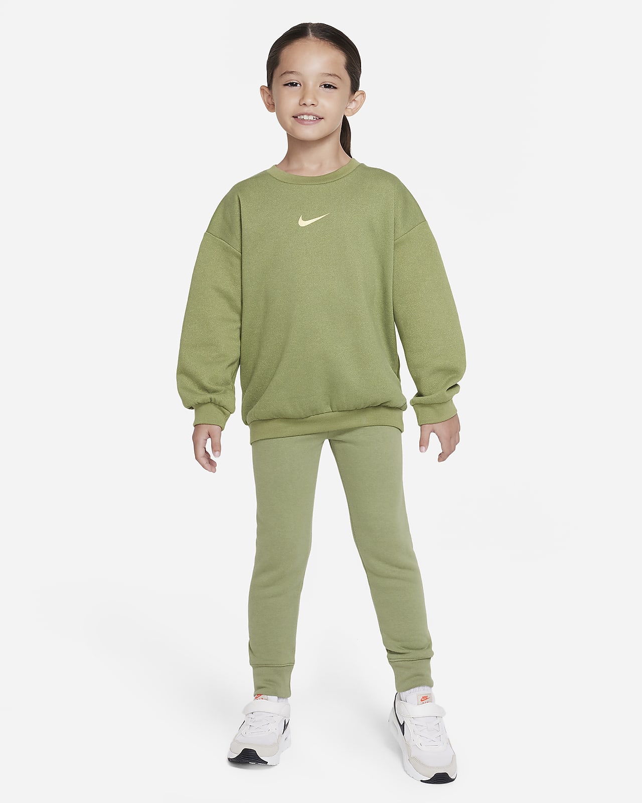 Nike Speckled Fleece Crew Little Kids' Crew. Nike.com