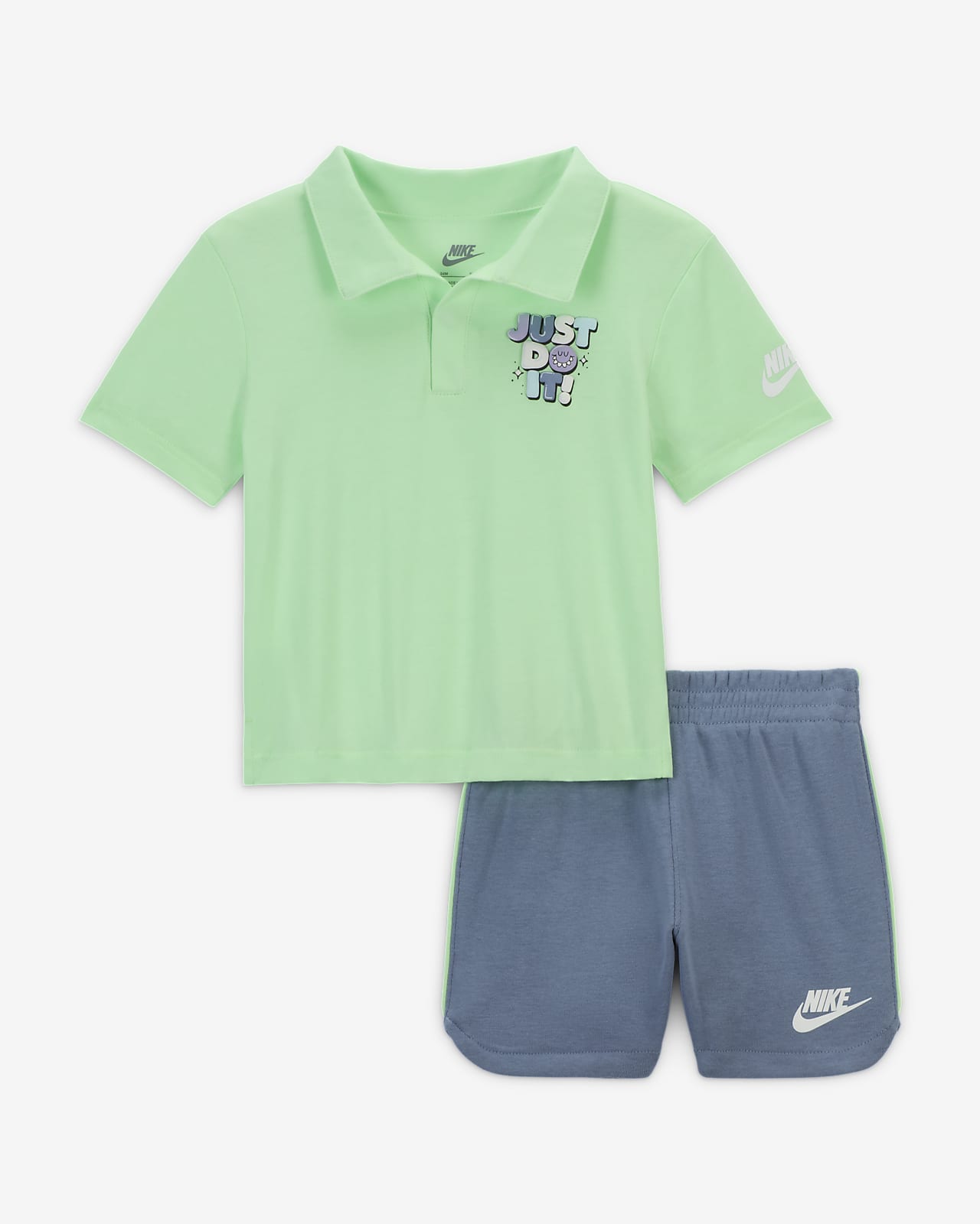 Conjunto de polo y shorts para bebé (12 a 24 meses) Nike Sportswear Create Your Own Adventure