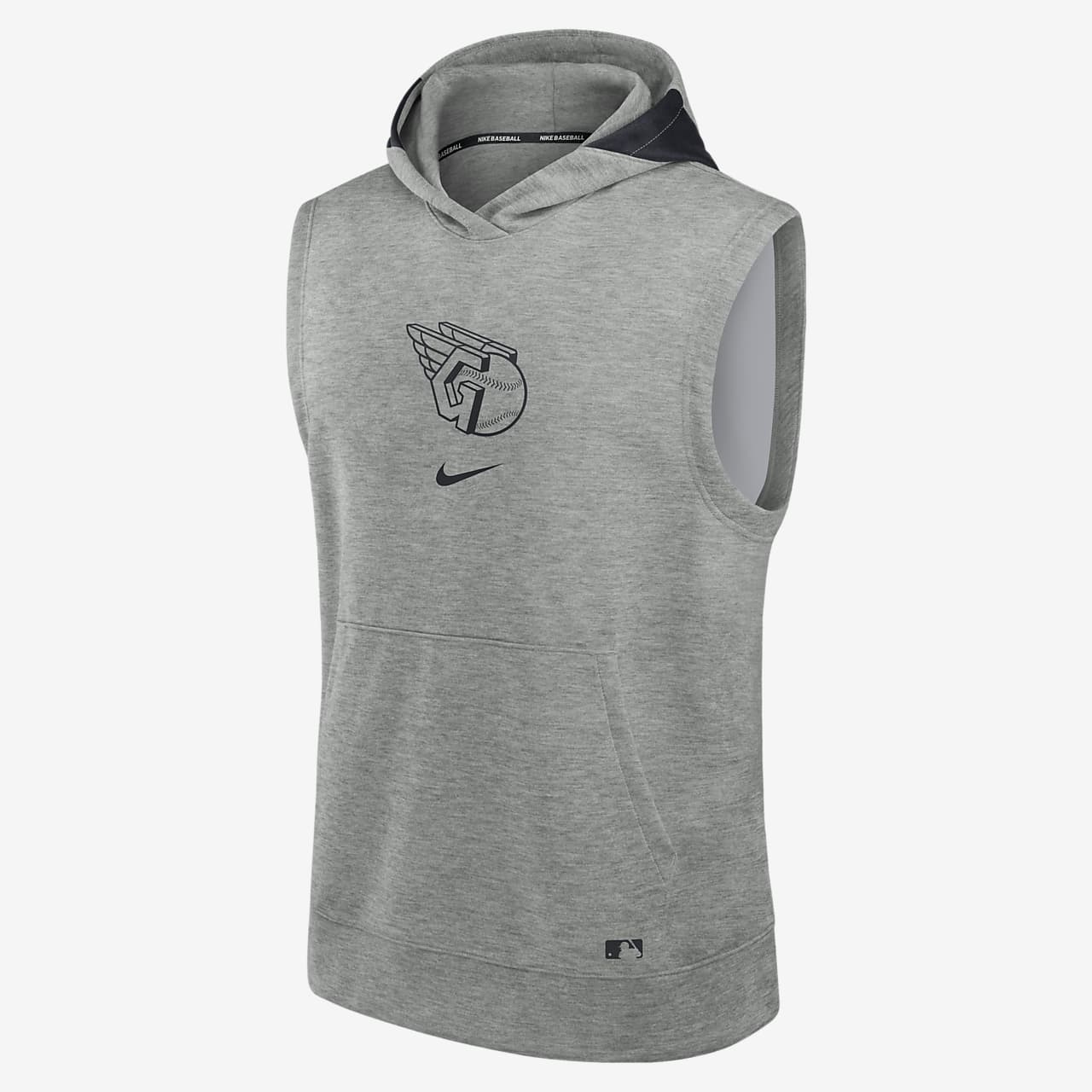 Cleveland Guardians Authentic Collection Early Work Men’s Nike Dri-FIT MLB Sleeveless Pullover Hoodie