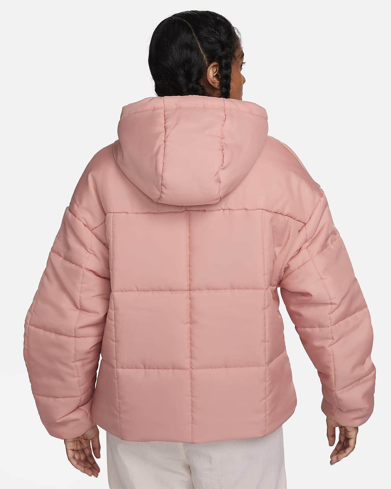 Nike Sportswear Therma-FIT Synthetic Fill Big Kids' Loose Hooded Jacket.  Nike.com