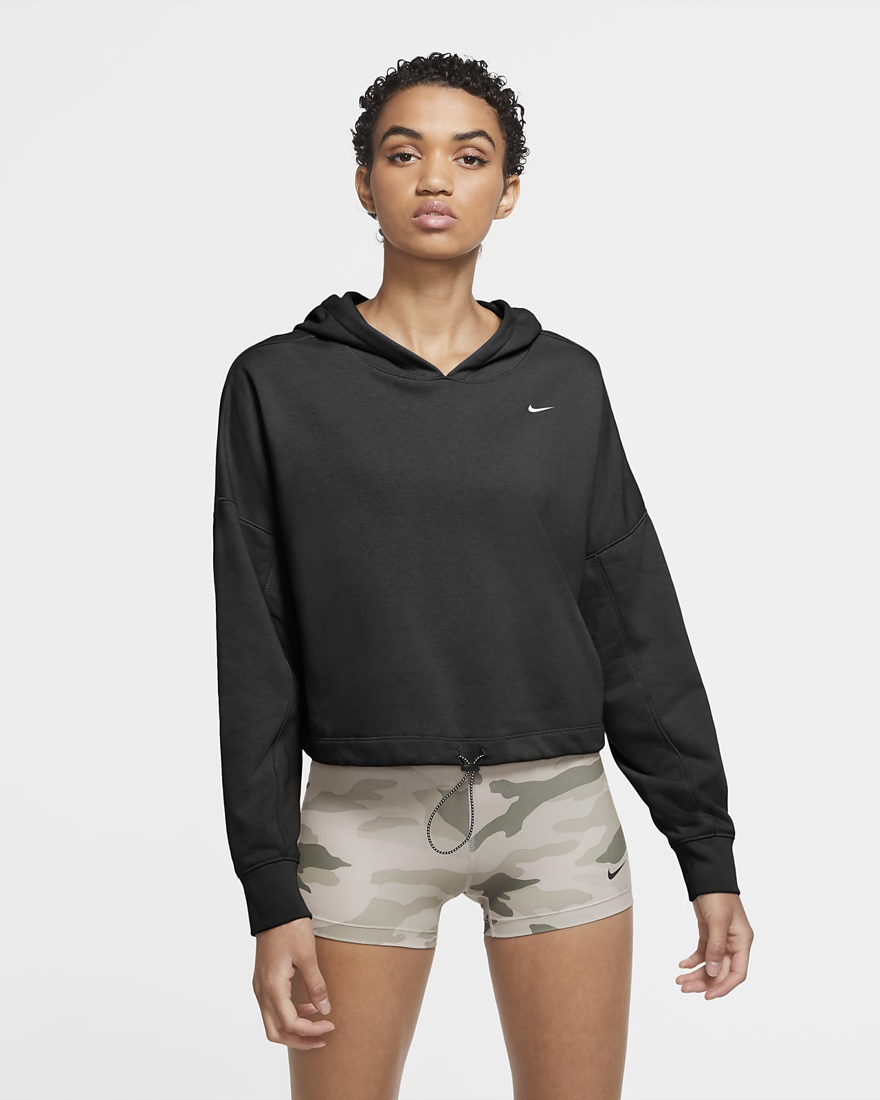 nike dri fit cropped sweatshirt