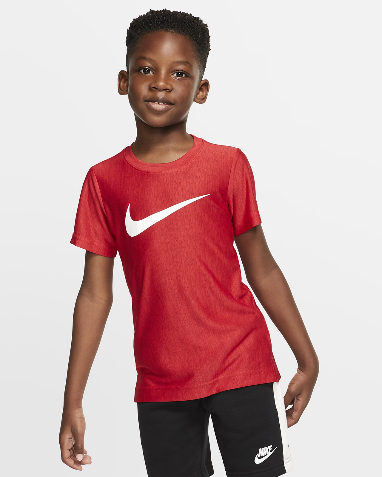 Playera de manga corta para niño talla pequeña Nike Dri-FIT. Nike.com