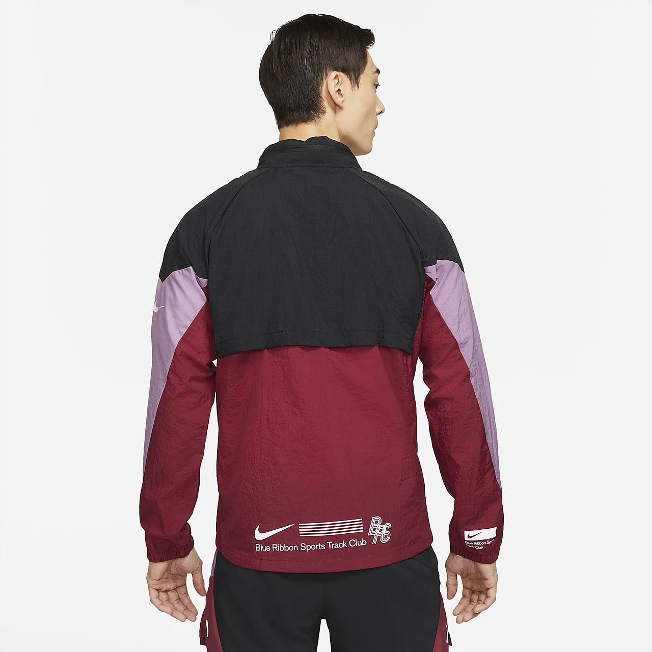 nike red running jacket