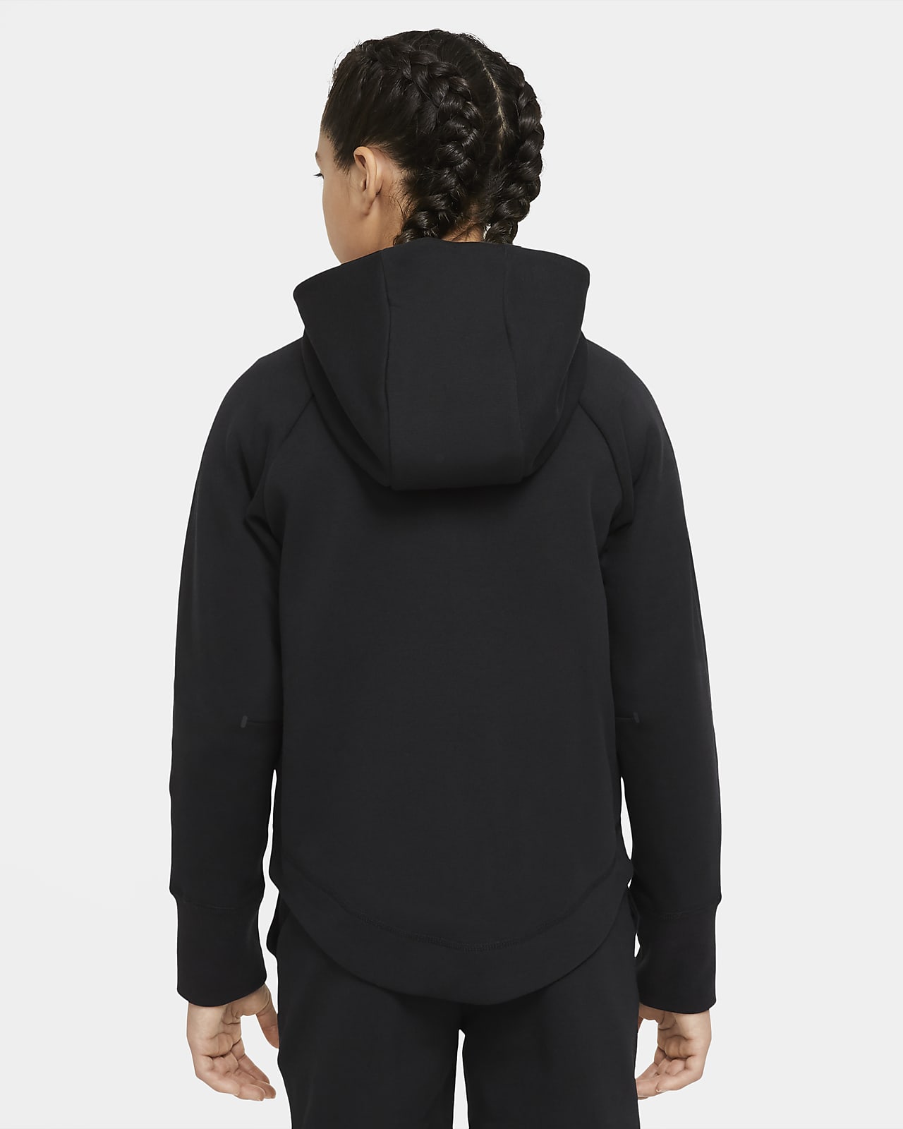 Nike Sportswear Tech Fleece Hoodie met rits voor meisjes. Nike BE