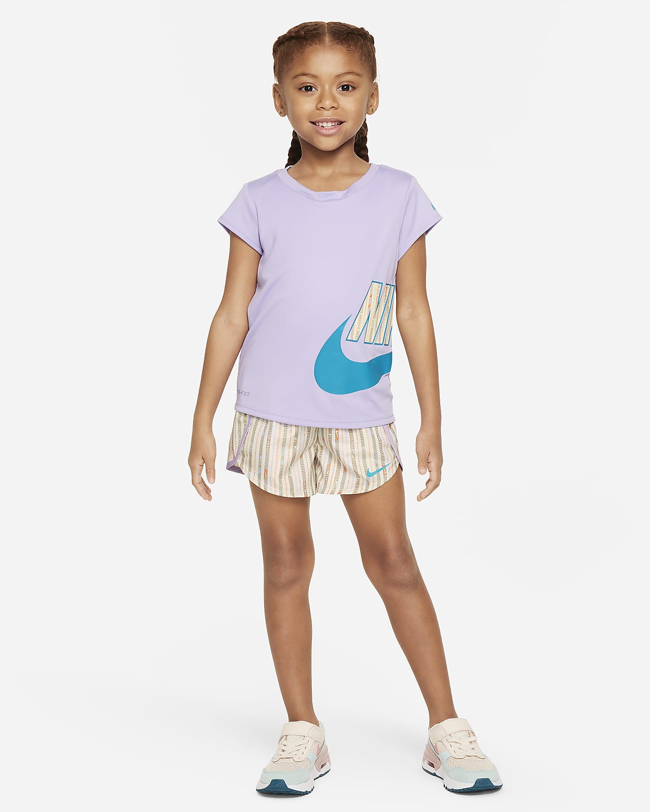 Conjunto Sprinter Nike Dri-FIT Happy Camper para niños talla pequeña
