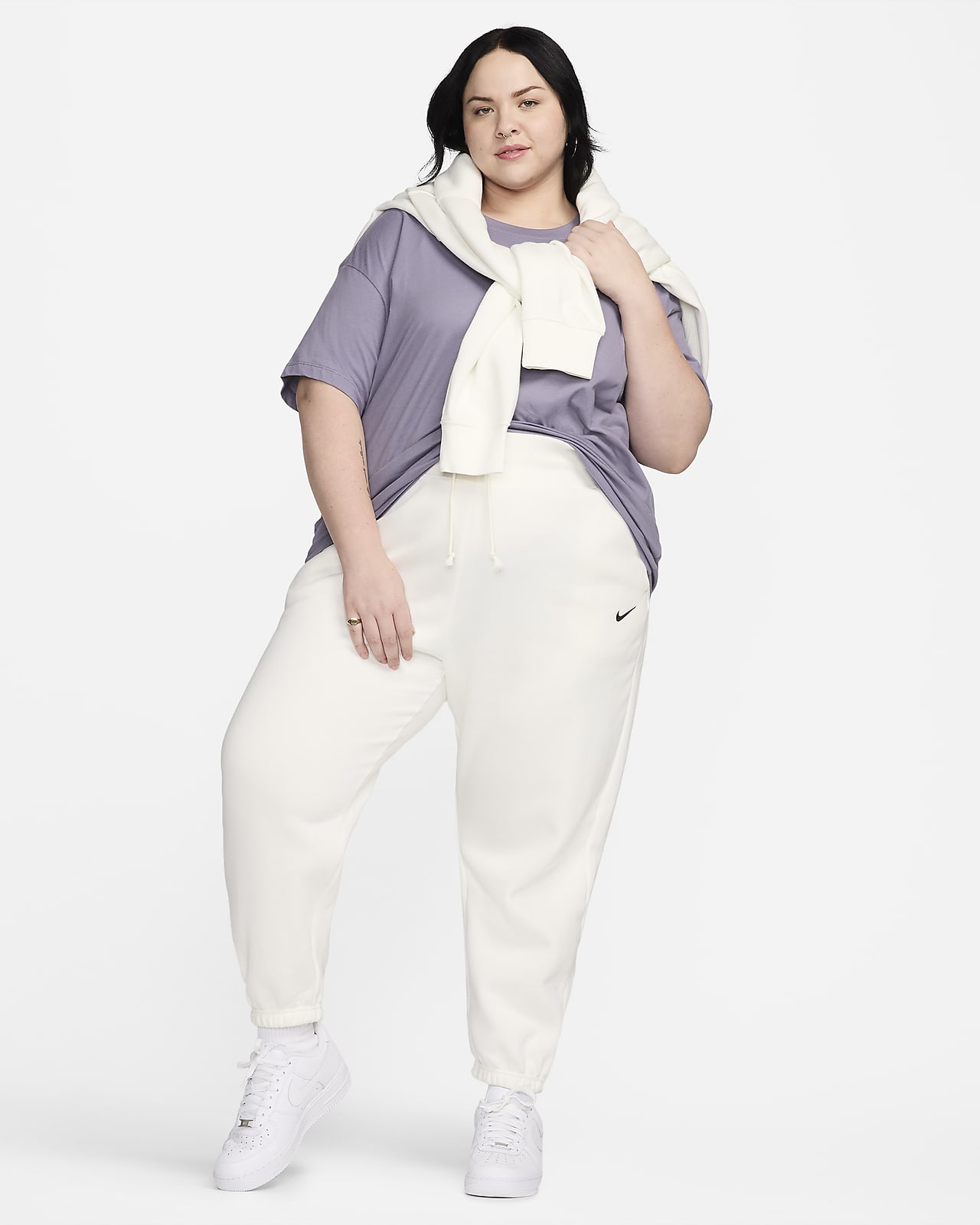 Nike Women's Plus Sportswear Essential Fleece Pants (Heather Grey, 2X) :  : Clothing, Shoes & Accessories