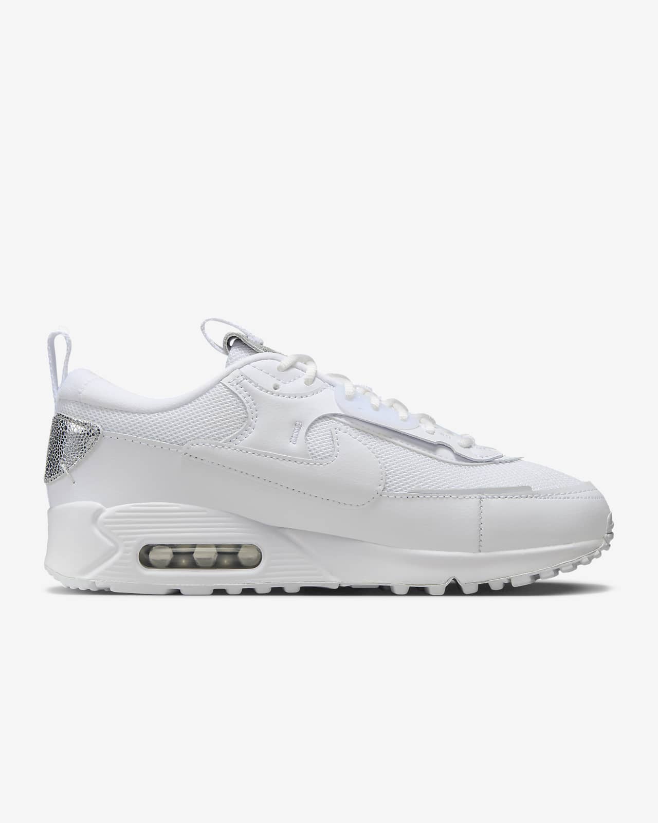Nike Women's Air Max 90 Futura Shoes in White, Size: 5 | FQ8888-100