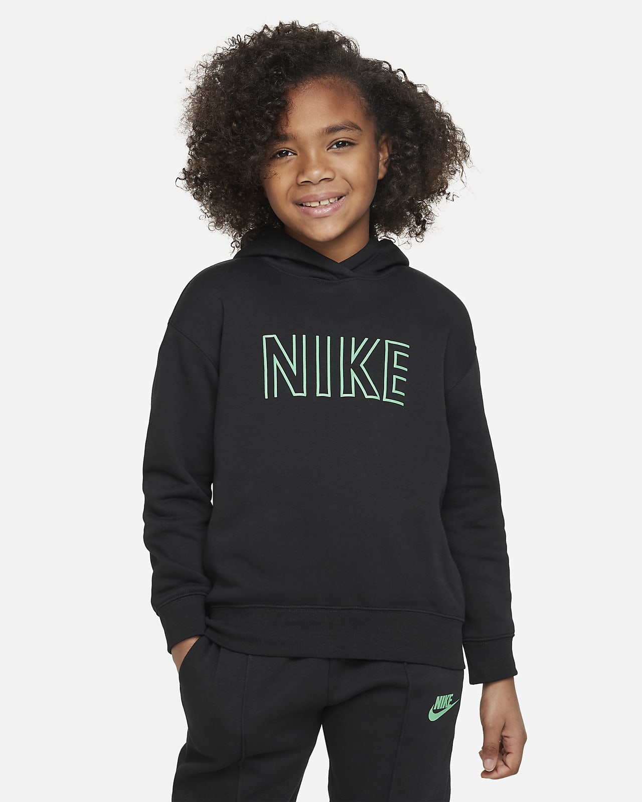 Felpa pullover oversize con cappuccio Nike Sportswear Ragazza