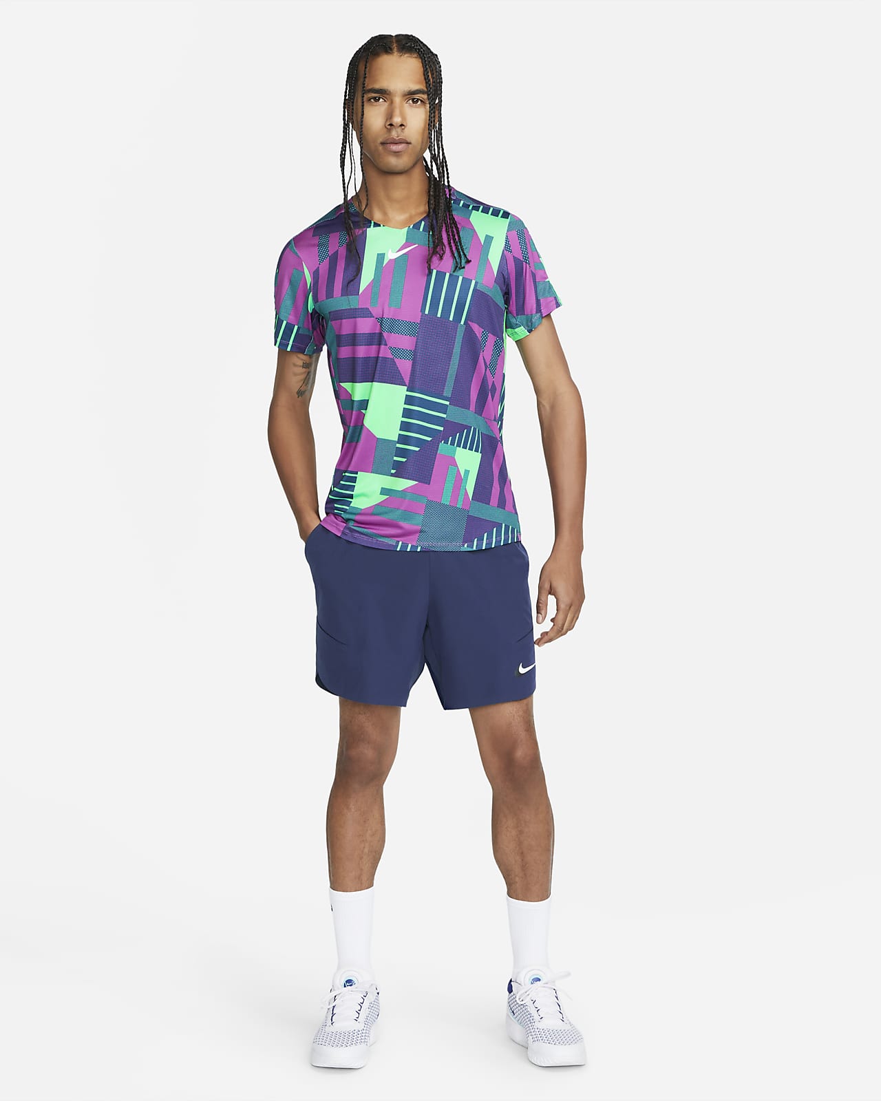 NikeCourt Dri-FIT Advantage Men's Print Tennis Top. Nike SE