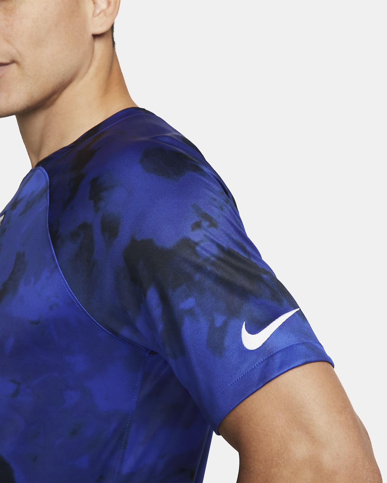 Nike Men's USA 2022/23 Away Long Sleeve Jersey Bright Blue/White, L