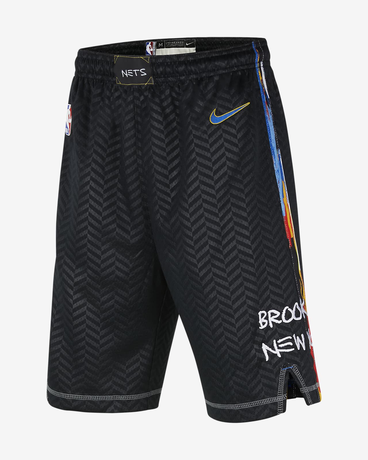 Brooklyn Nets City Edition Older Kids Nike Nba Swingman Shorts Nike Lu
