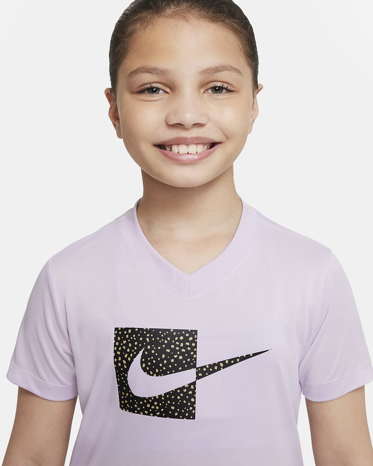 Nike Dri-FIT Camiseta con cuello en V - Niña. Nike ES