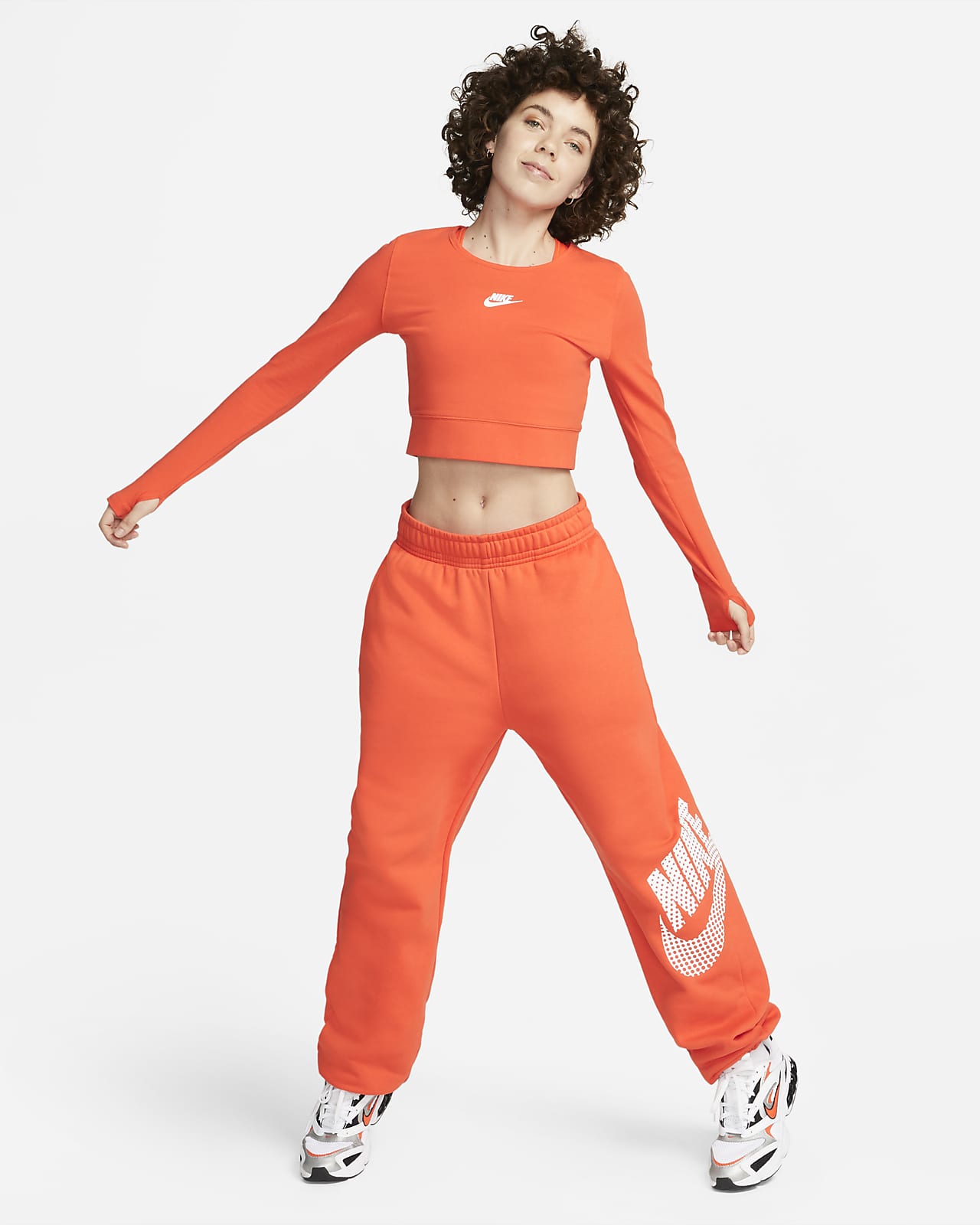 Nike Sportswear Oversized dansbroek van fleece voor dames. Nike NL