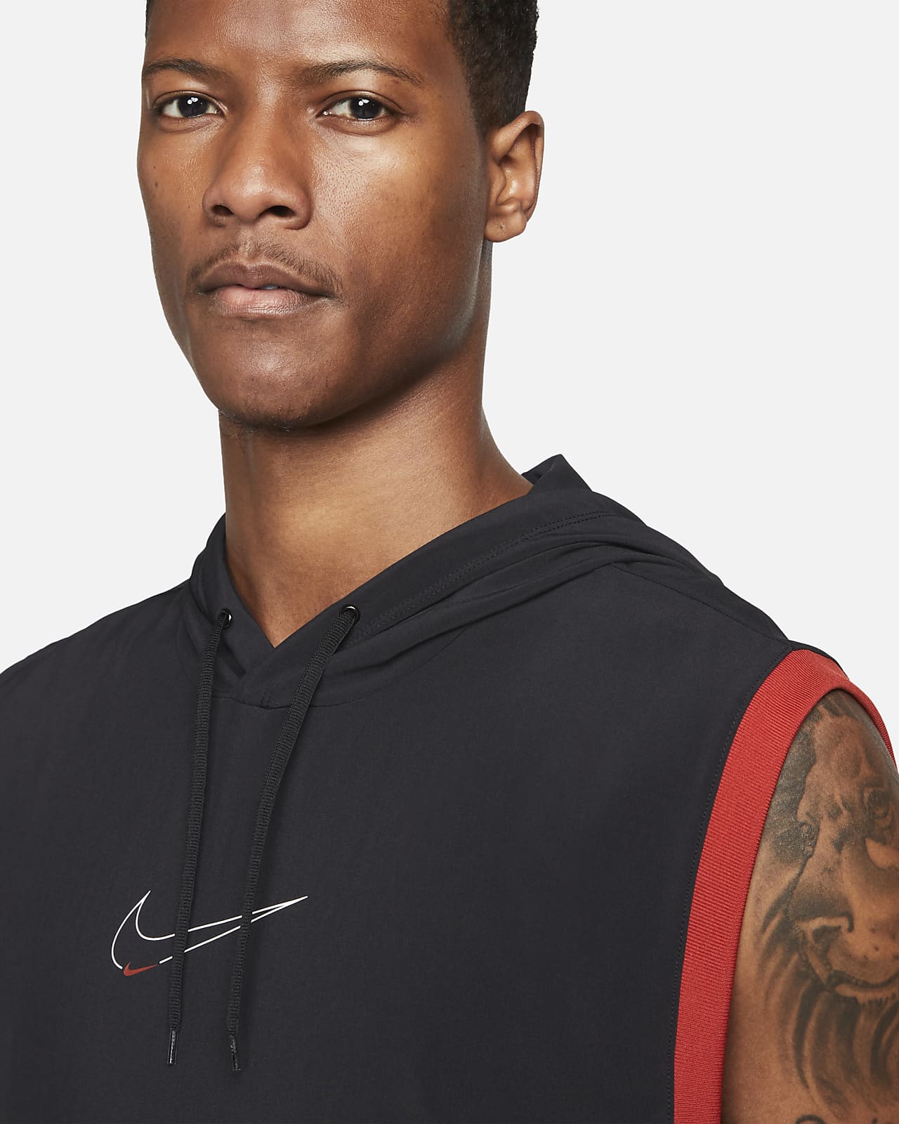 nike dry sleeveless hoodie