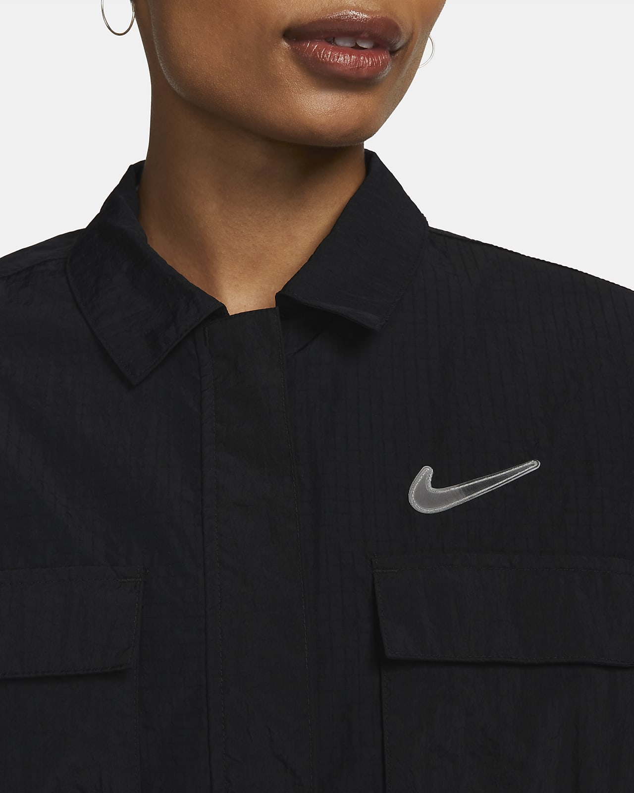nike nike sportswear swoosh women's woven jacket