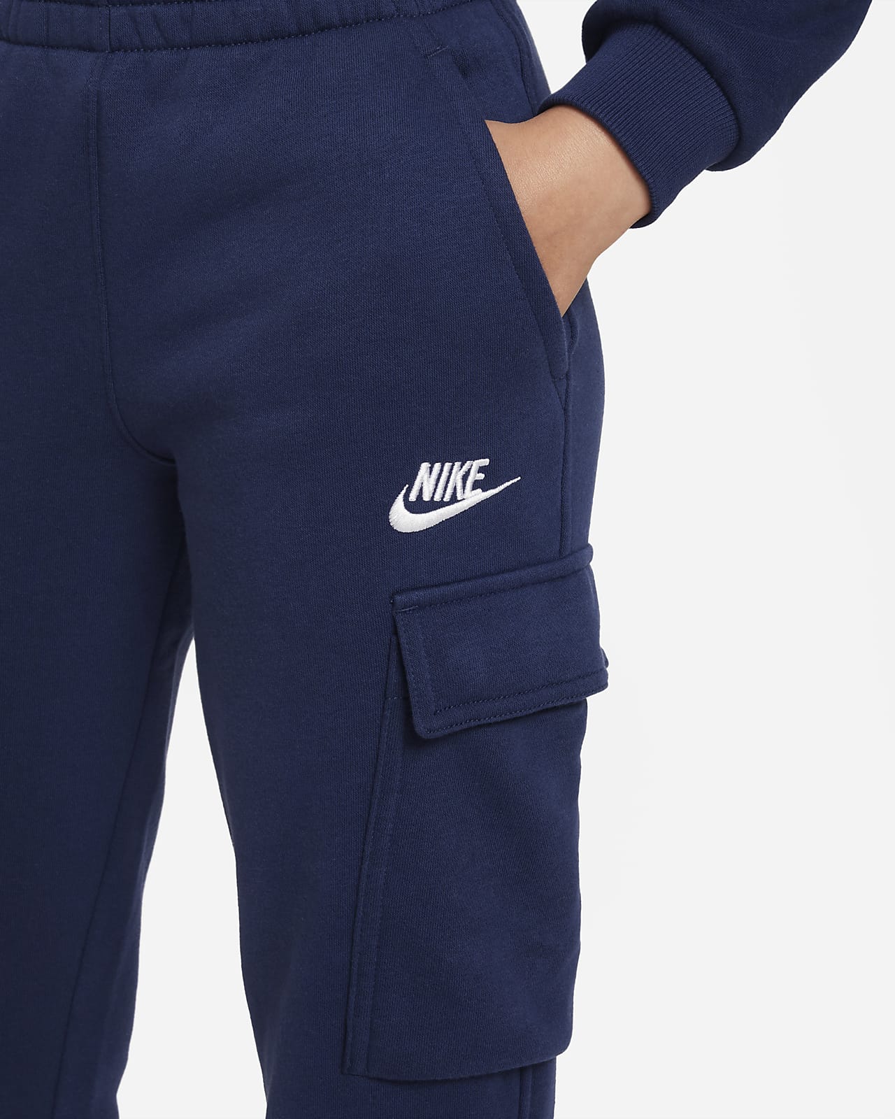 Nike Sportswear Club Fleece Men's Cargo Pants - Gray - CD3129-071