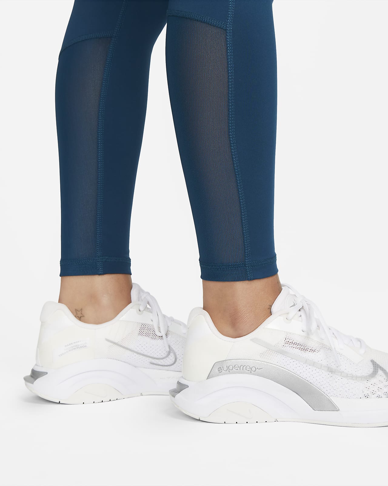 Nike Pro 365 Women's HighWaisted 7/8 Mesh Panel Leggings. Nike LU
