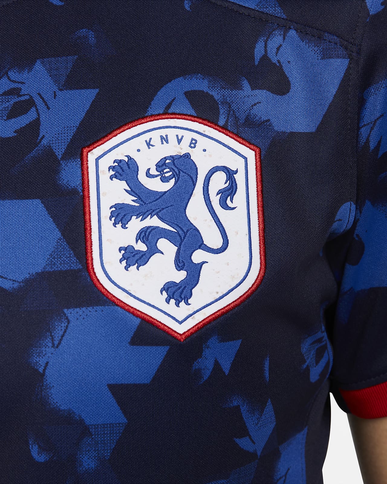 Nike Netherlands KNVB Crest WC22 Tee - Deep Royal Blue