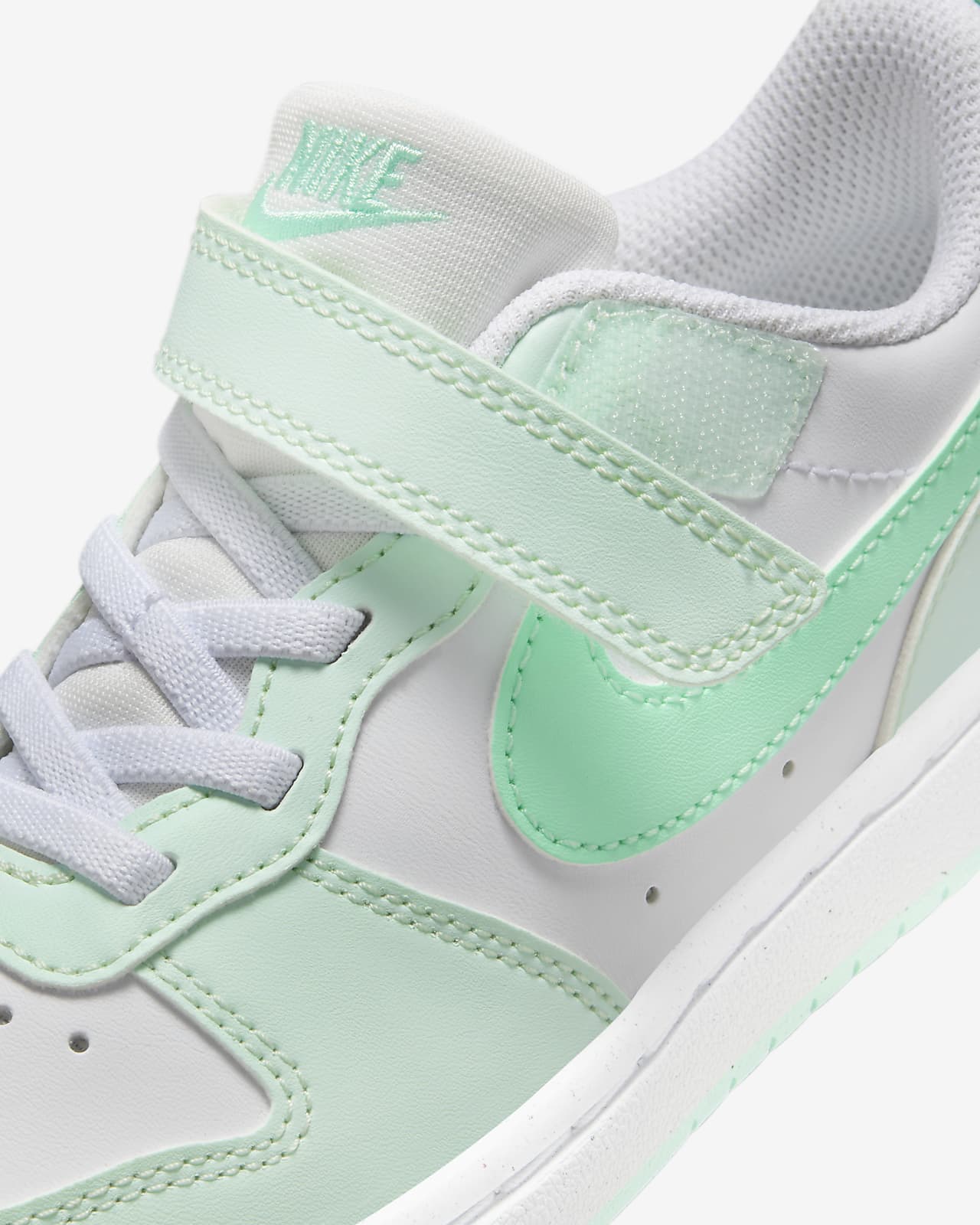 white nike court borough low