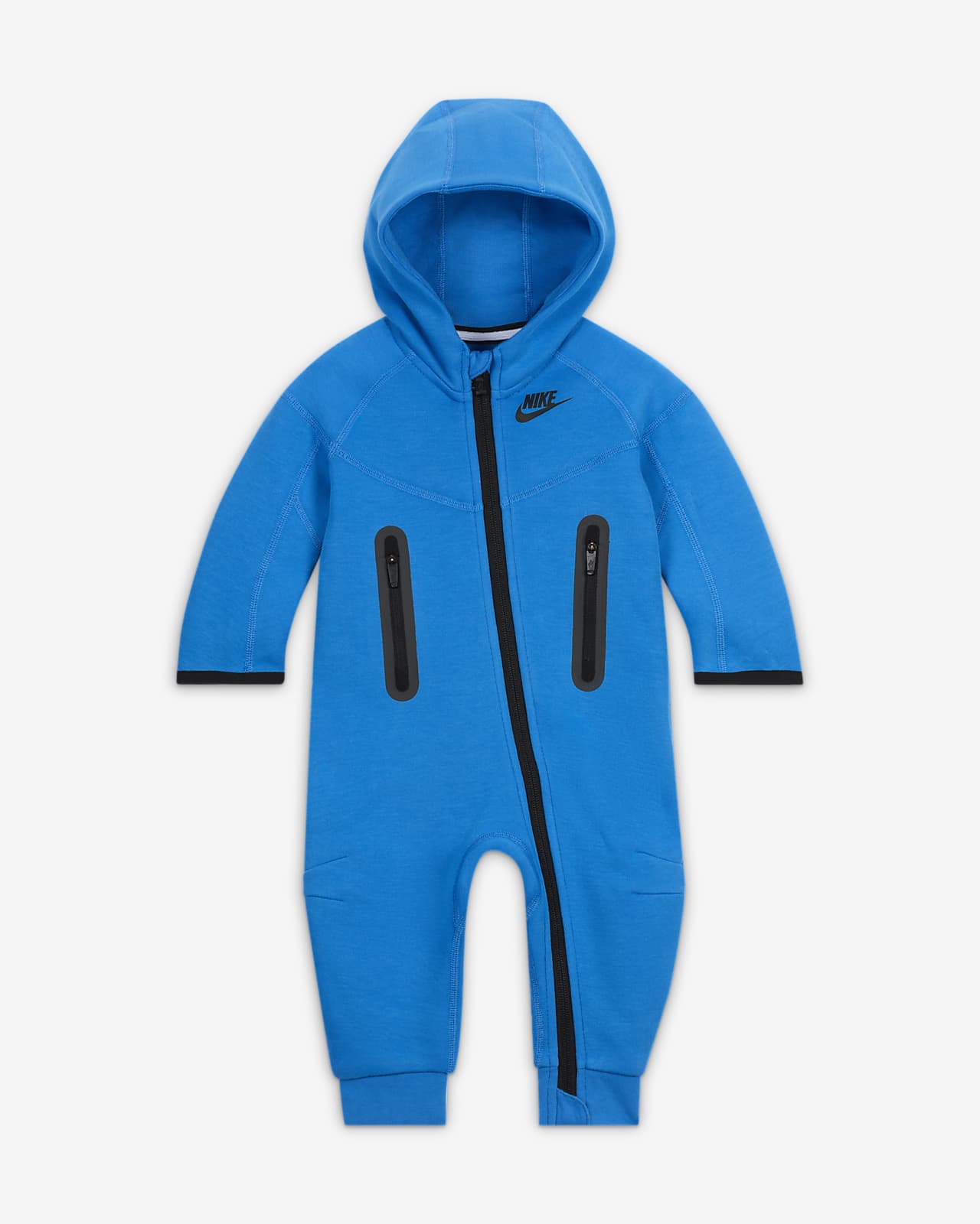 Nike Sportswear Tech Fleece-heldragt med hætte til babyer