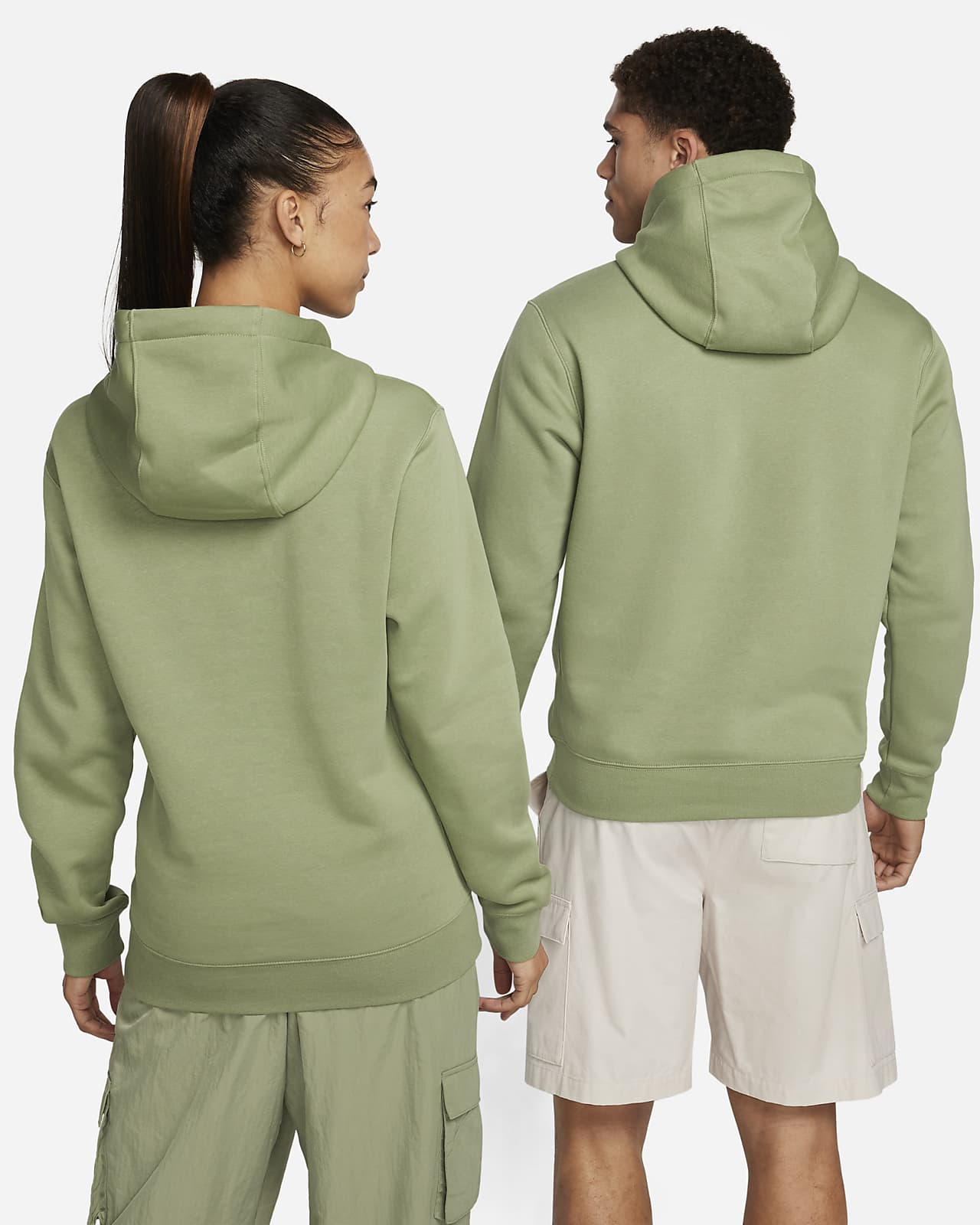 Nike, Shirts, Nike Sportswear Club Fleece Tracksuit 2 Piece Hoodie Jogger  Green Yellow Large