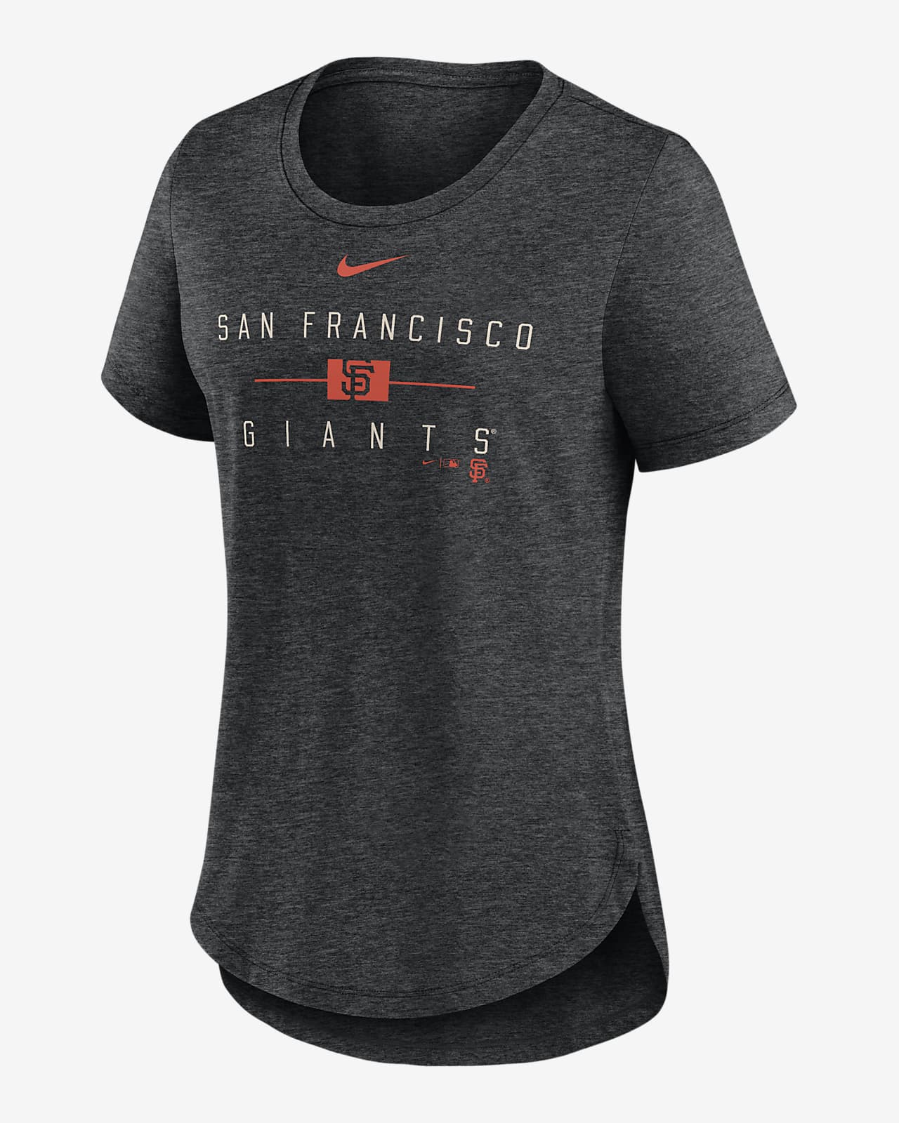 San Francisco Giants Knockout Team Stack Women's Nike MLB T-Shirt