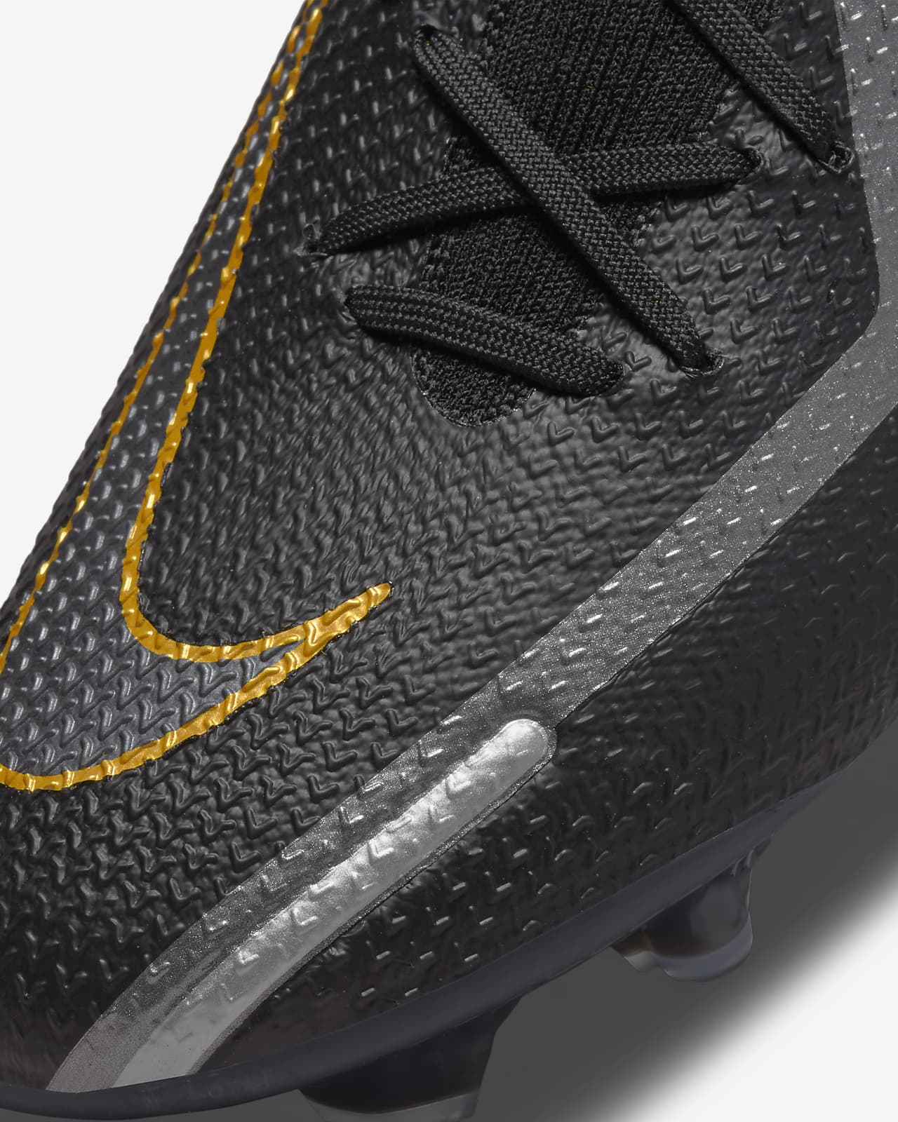 Nike soccer cleats black hotsell and gold