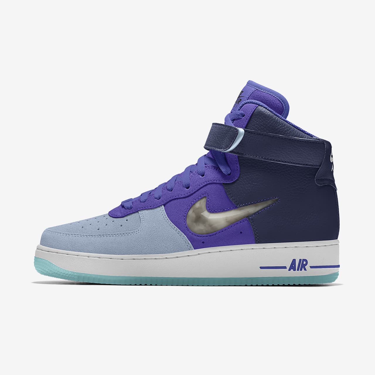 Chaussure personnalisable Nike Air Force 1 High Unlocked By You pour femme