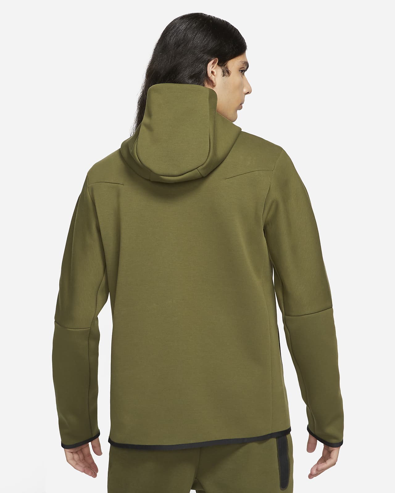 nike fleece green hoodie