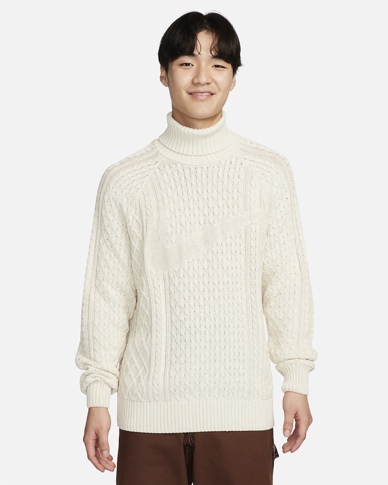 NIKE cable knit sweater ケーブルニット セーター S