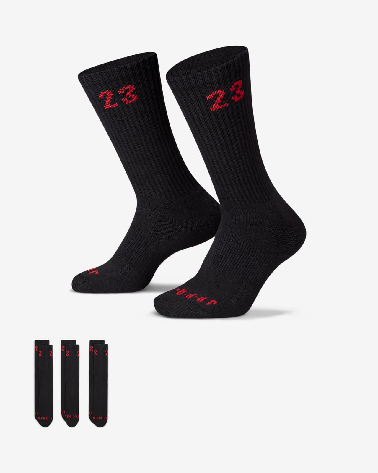 NIKE公式】ジョーダン エッセンシャル クルー ソックス (3足).オンラインストア (通販サイト)