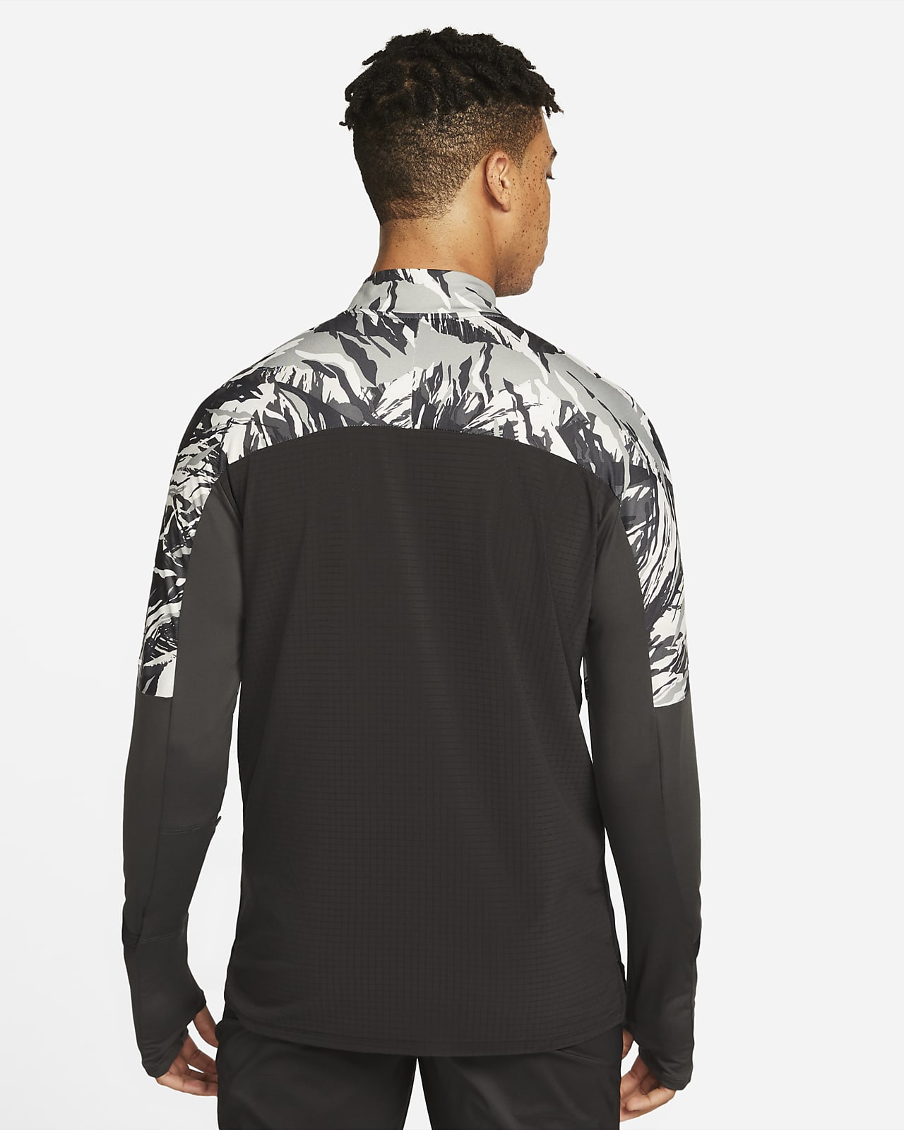 Nike Dri-FIT Men's 1/2-Zip Trail Running Top - Black - 50% Sustainable Materials