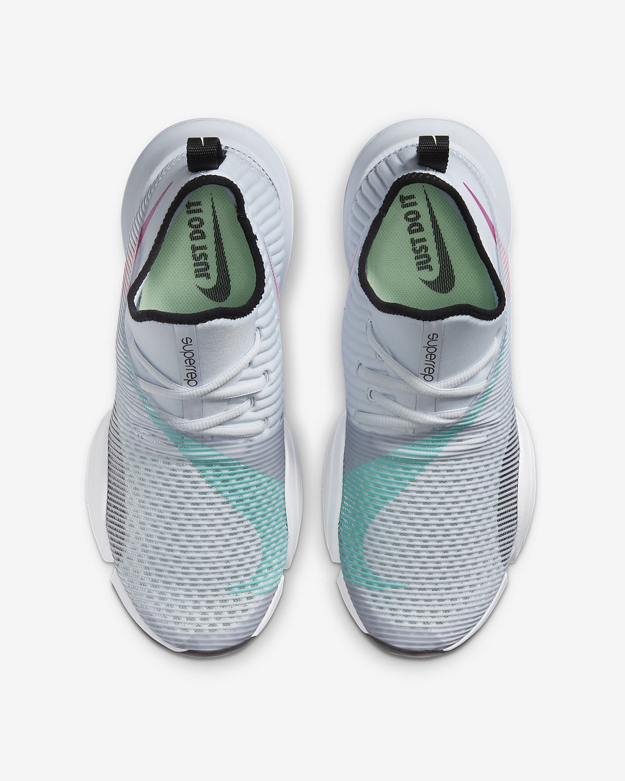 nike grey and teal shoes