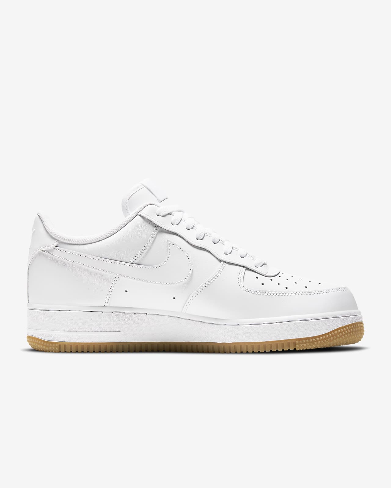 white air force with brown sole