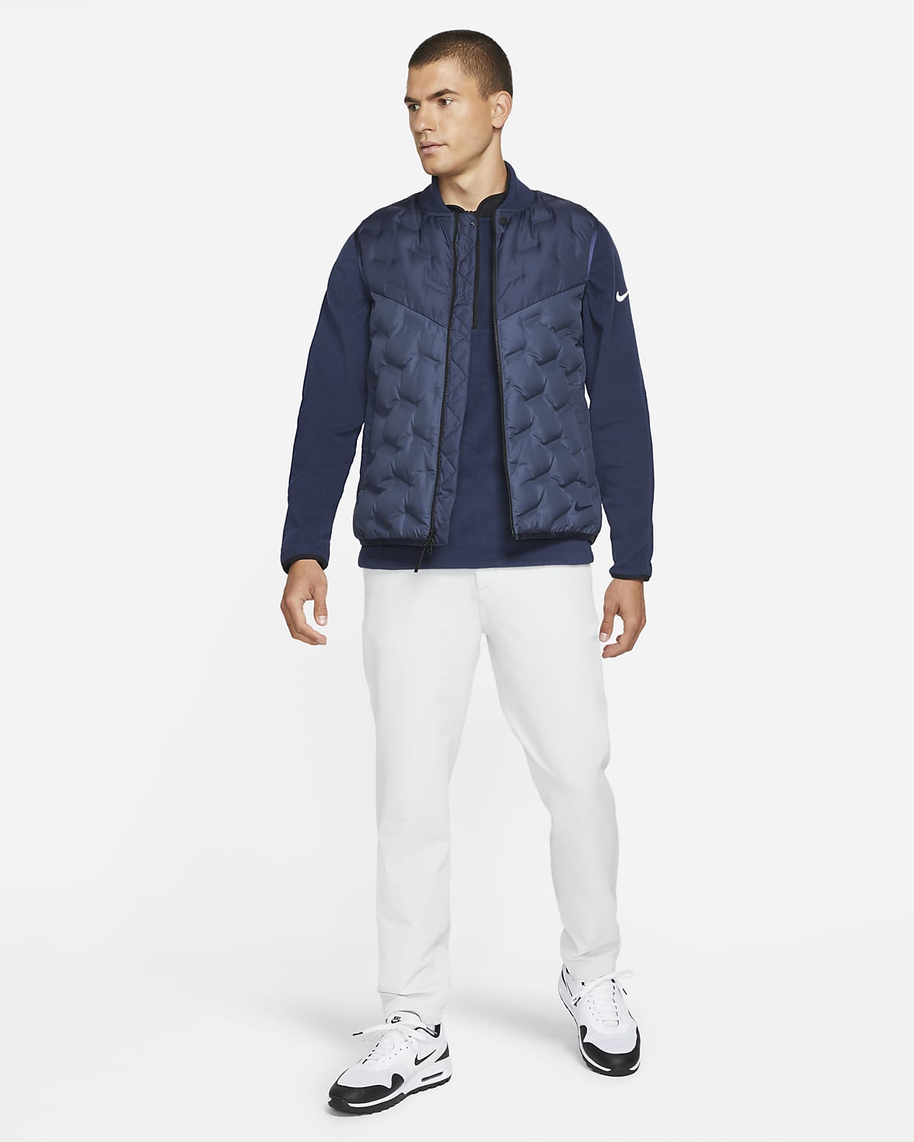 nike grey gilet