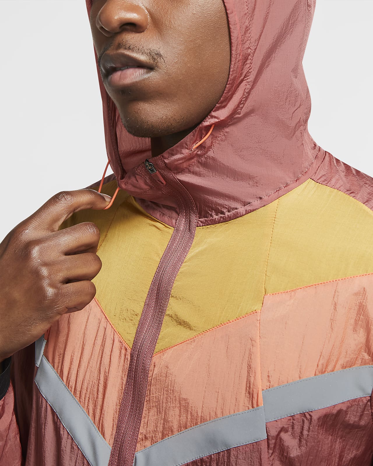 orange running jacket mens