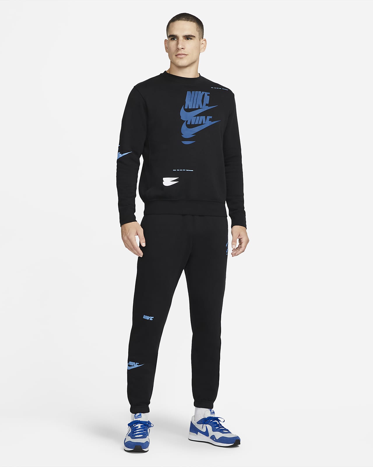 nike sportswear men's fleece crew