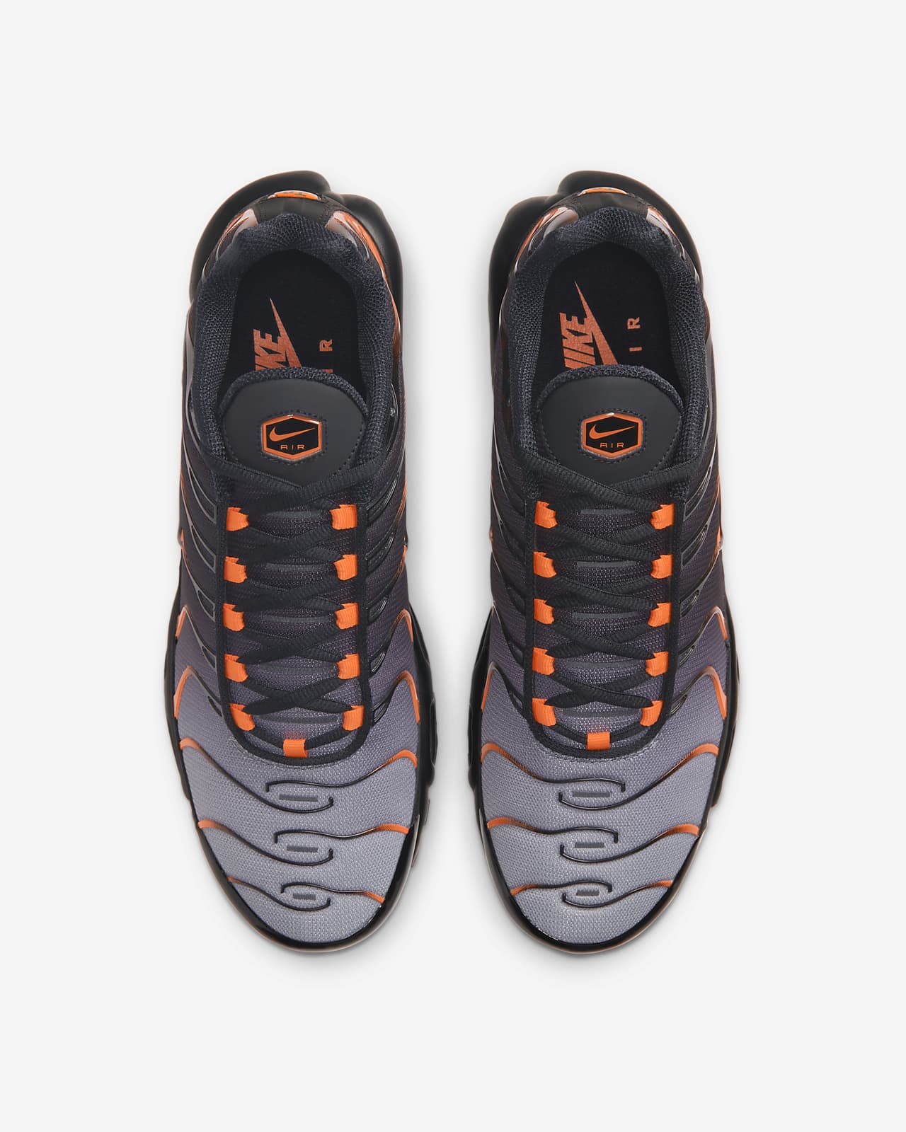 air max plus black and orange