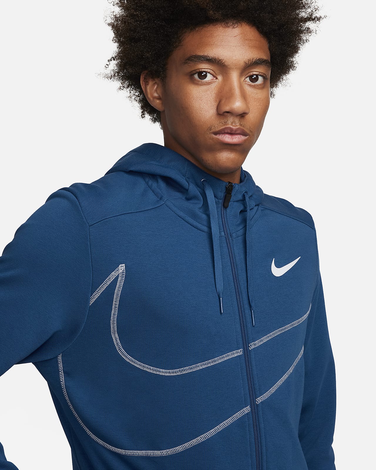 Nike Dri-FIT Men's Fleece Full-Zip Fitness Hoodie. Nike CA