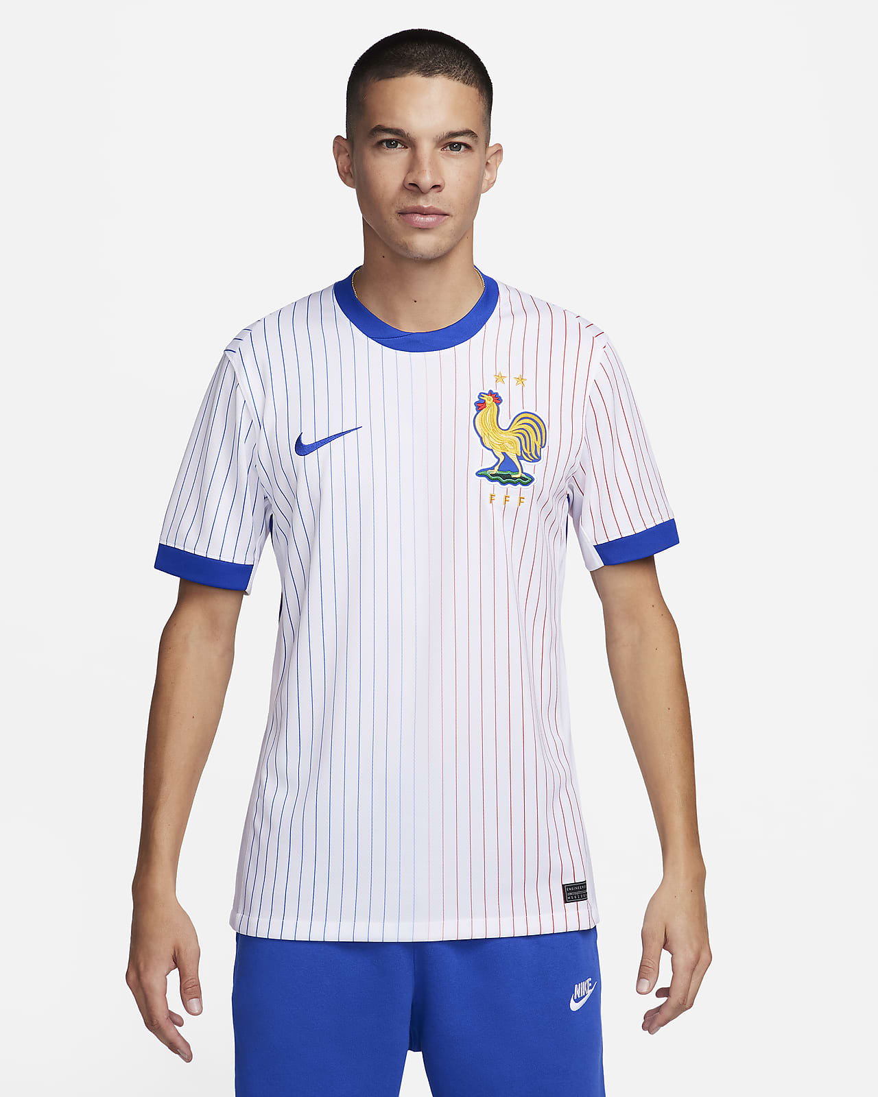 Segunda equipación Stadium FFF 2024/25 (Selección masculina) Camiseta de fútbol tipo réplica Nike Dri-FIT - Hombre