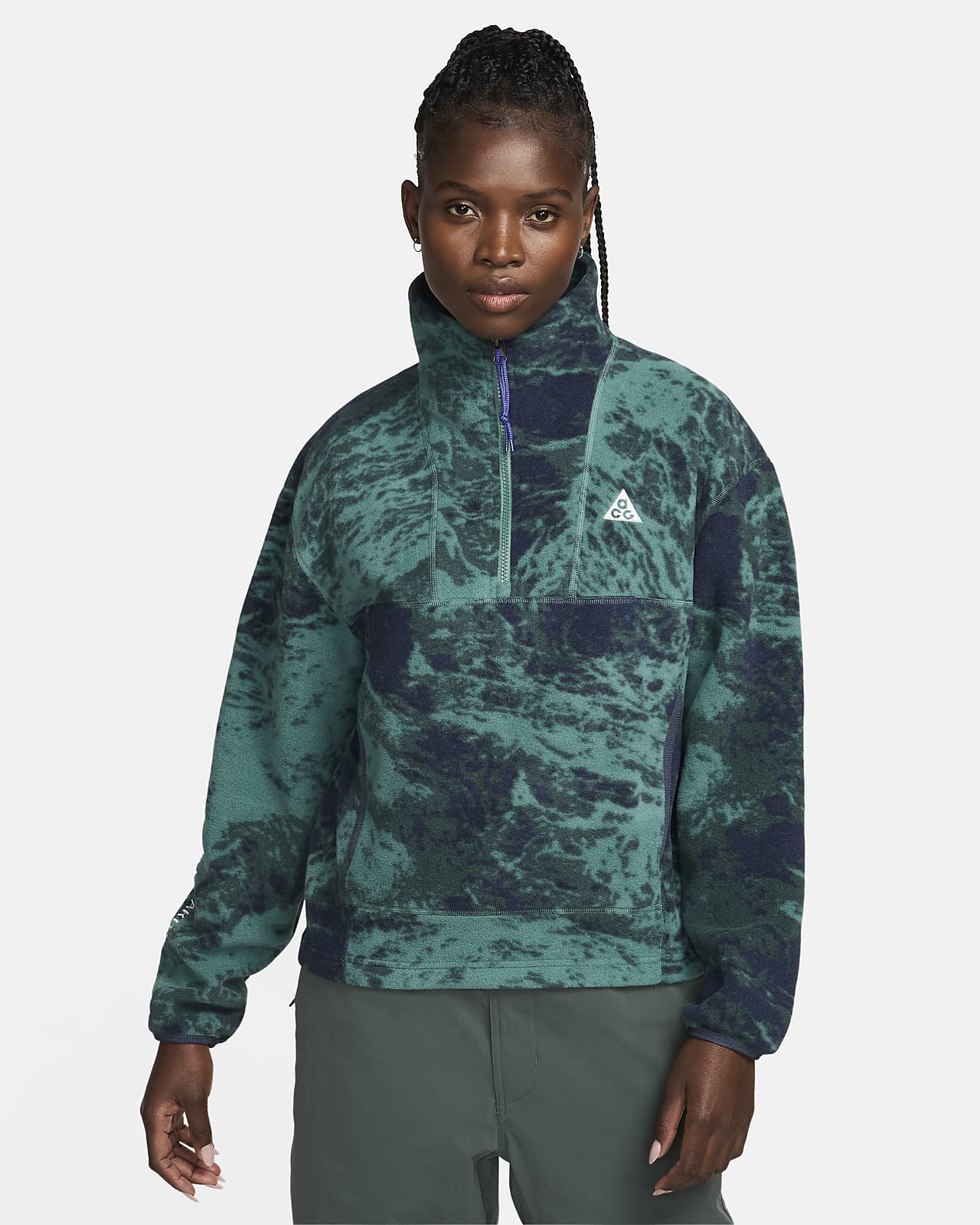 Nike ACG "Wolf Tree" Women's 1/2-Zip Pullover Printed Jacket