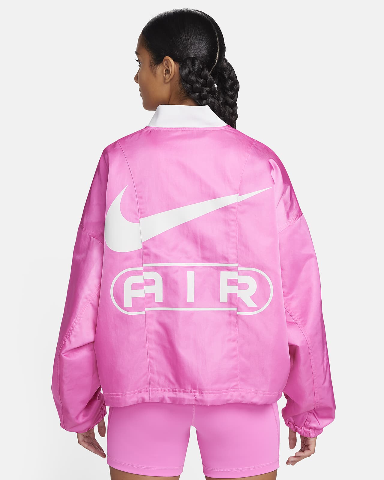 Nike Air Women's Oversized Woven Bomber Jacket.