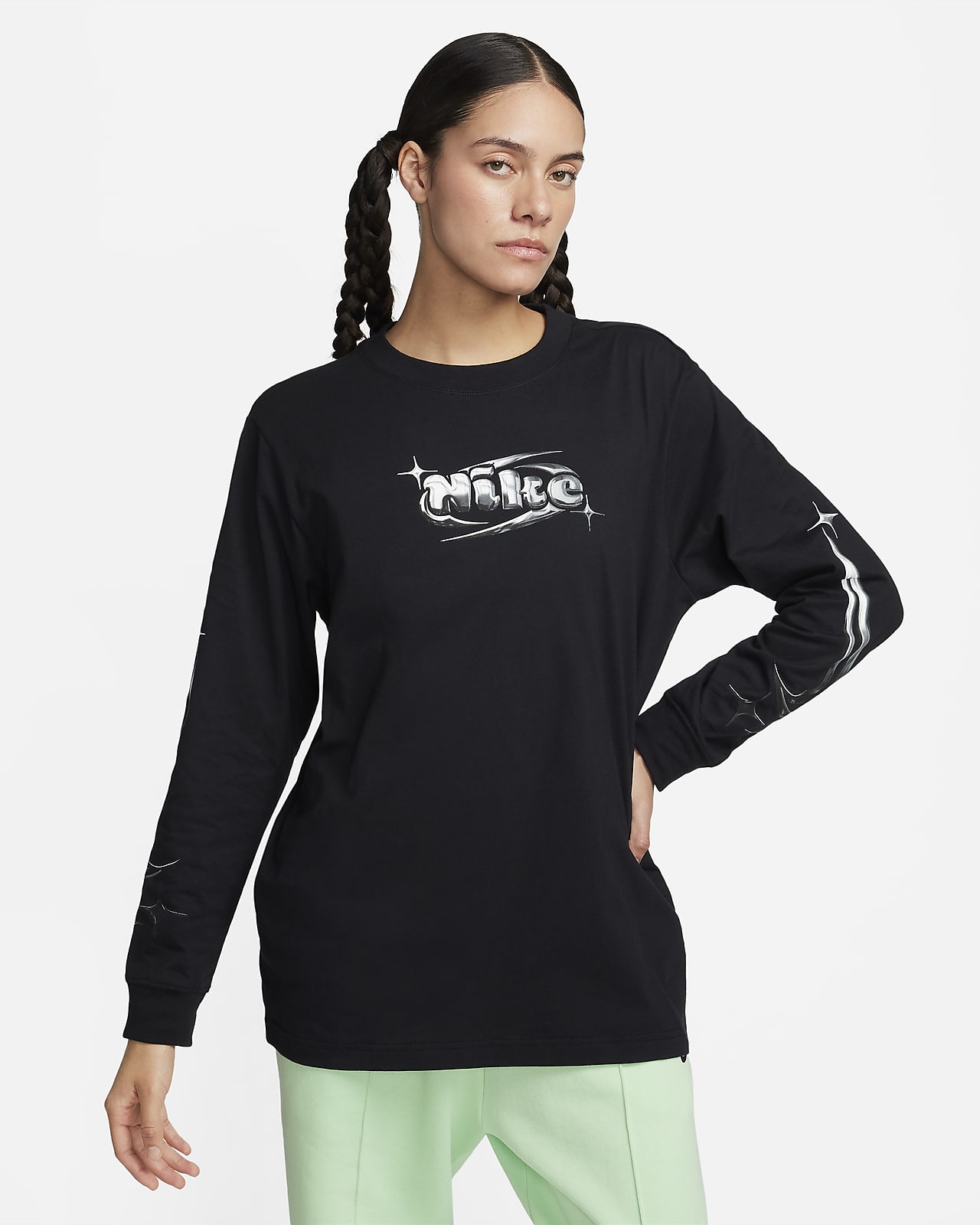 Nike Sportswear Women's Long-Sleeve T-Shirt. Nike LU