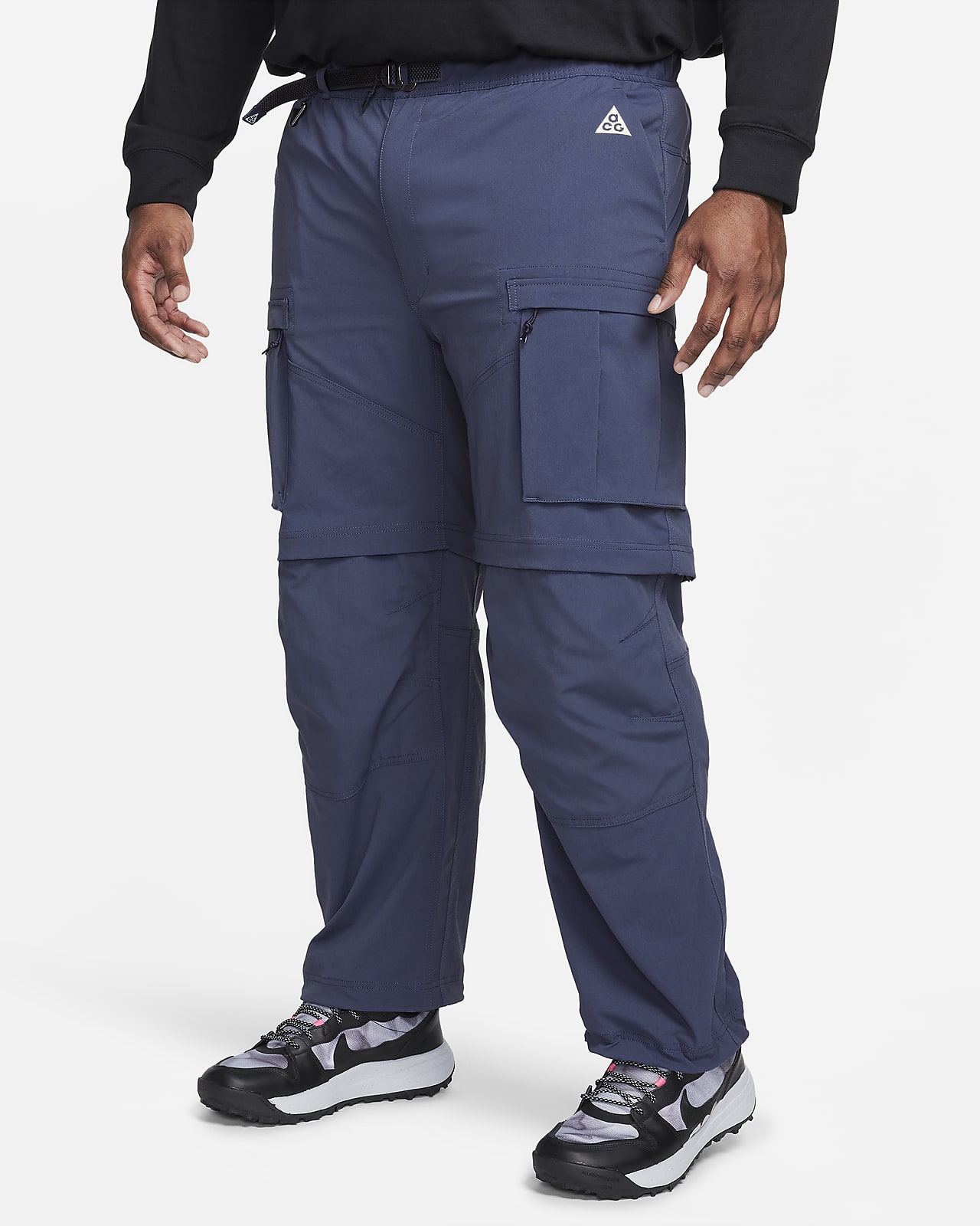 Pants and jeans Nike Tech Men's Lined Woven Pants Cargo Khaki/ Black |  Queens