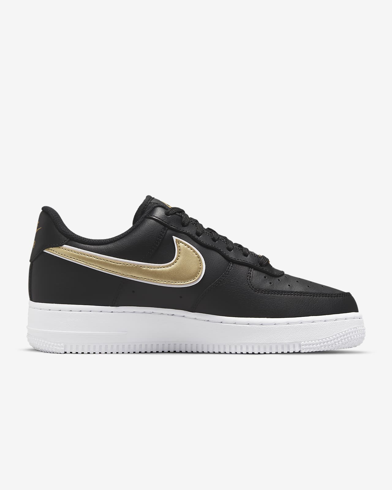 black and gold nike air force 1's