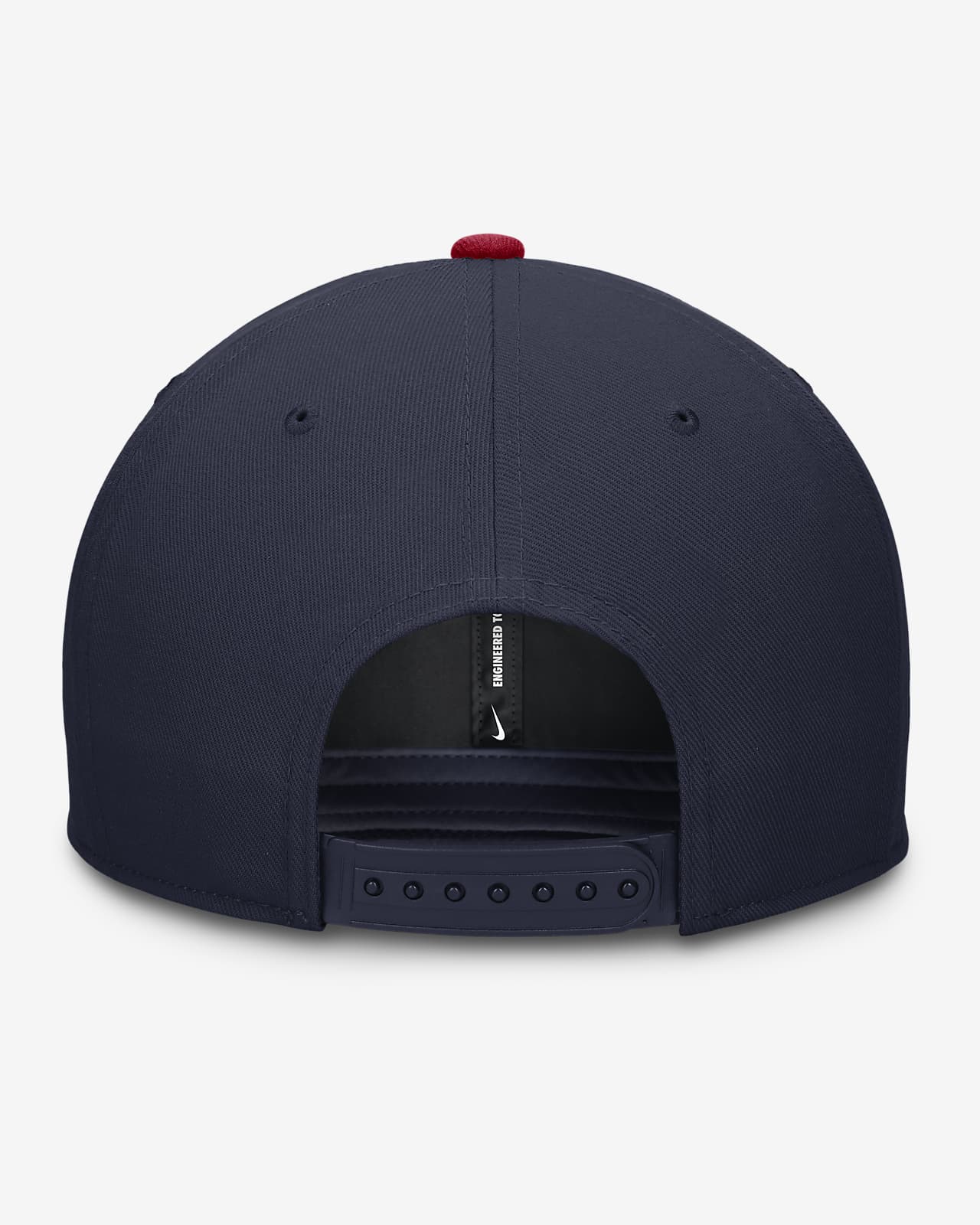 Men's Nike Navy/Red Cleveland Guardians Evergreen Two-Tone Snapback Hat Size: Medium/Large