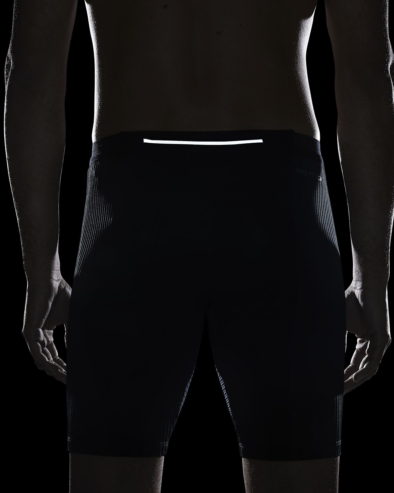 Nike AeroSwift Men's 1/2 Length Racing Tights (Size XXL) Black/White  DA1429-011