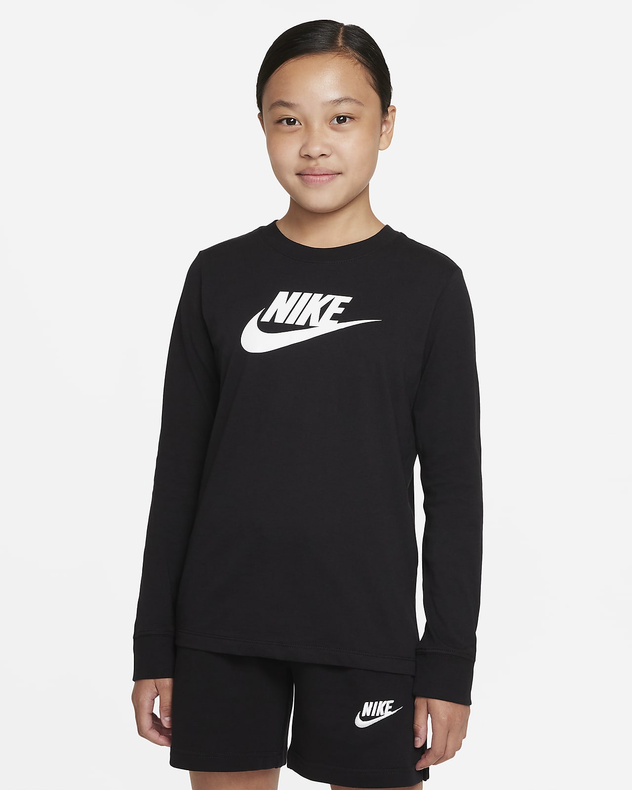 Nike Sportswear Older Kids Girls Long Sleeve T Shirt Nike Lu